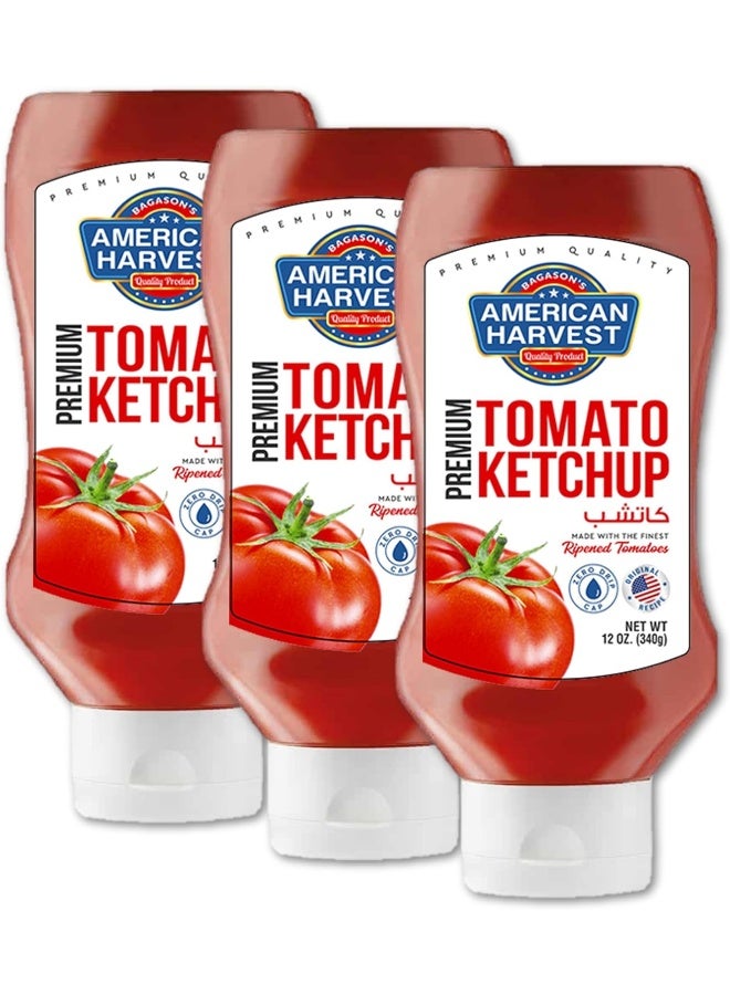 American Harvest Ketchup 340gm, Pack of 3