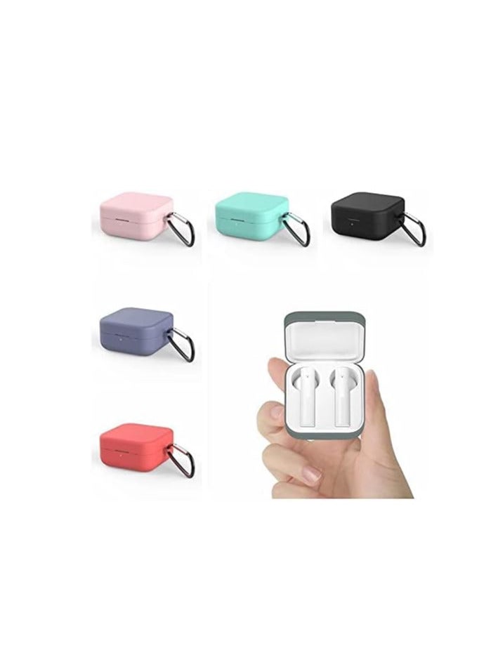جراب سيليكون مع سلسلة مفاتيح لهاتف Xiaomi Air 2 SE - أسود  - Image 2