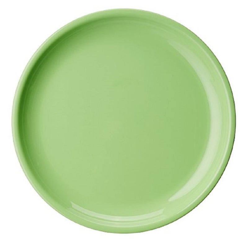 Cutting EDGE Round Half Plates Set of 6 Dinner Plates MicrowaveDishwasherFreezer Safe Diameter 205 cm Green - Image 1