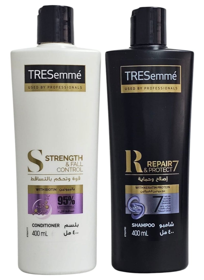 Tresemme Shampoo & Conditioner Repair & Protection with Creatine Protein Set of 2 Packs 400+400ml 