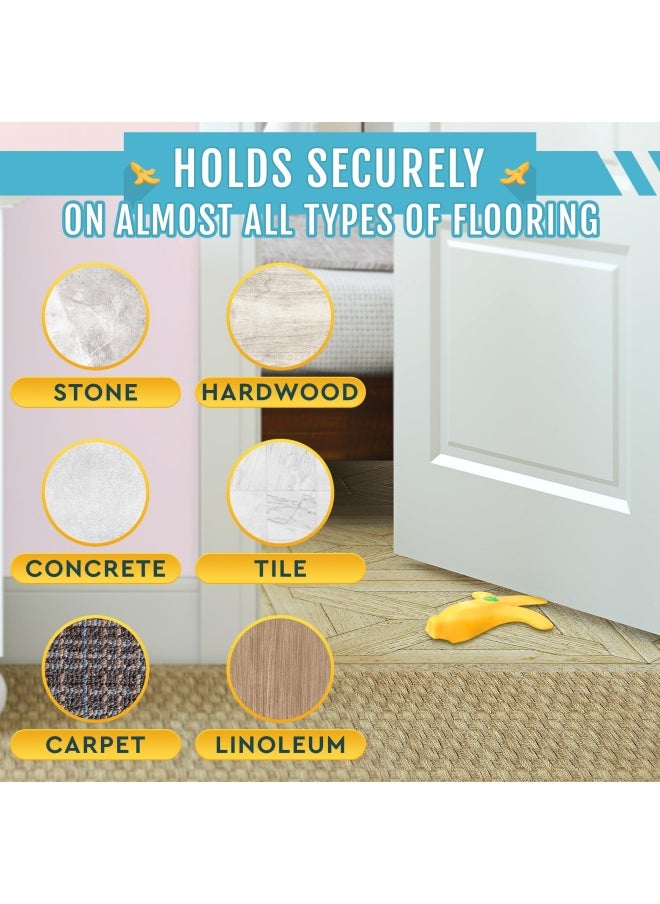HYQO Banana Door Dra Feet Stopper Wedge Novelty Funny Door Stops Fruit Shaped Cute Door Stop Door Wedge Stopper Rubber Banana Door Stoppers For Bottom Of Door Stoppers Floor For Home Office Or Hotel  - Image 5