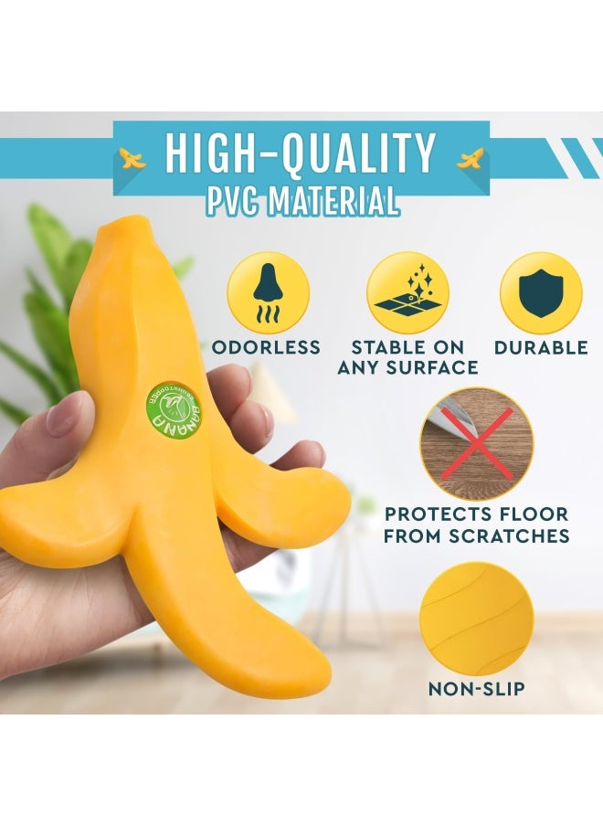 HYQO Banana Door Dra Feet Stopper Wedge Novelty Funny Door Stops Fruit Shaped Cute Door Stop Door Wedge Stopper Rubber Banana Door Stoppers For Bottom Of Door Stoppers Floor For Home Office Or Hotel  - Image 4