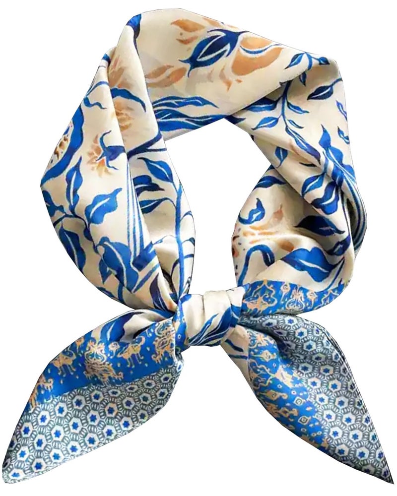 Saiusloa Neck Scarf For Womens Silky Head Scarves Hair Bandanas Square Scarf Fashion Accessories lightweight 27.5 * 27.5inch-11 - Image 1