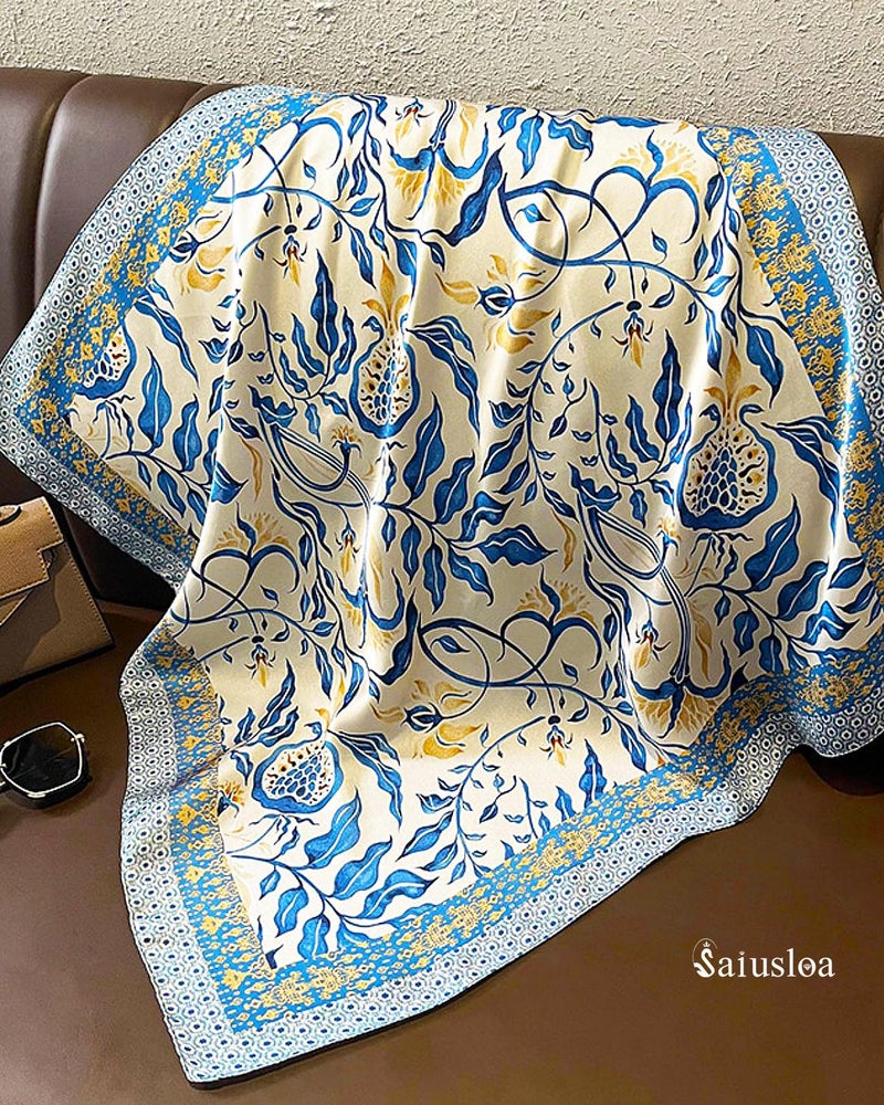 Saiusloa Neck Scarf For Womens Silky Head Scarves Hair Bandanas Square Scarf Fashion Accessories lightweight 27.5 * 27.5inch-11 - Image 2