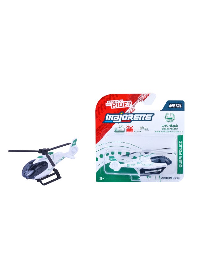 Majorette Dubai Police Airbus Helicopter H130 - Die Cast - Super Car's (1:64 Scale) – Die-Cast Toy Car for Kids & Collectors - Image 1