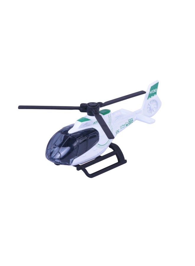 Majorette Dubai Police Airbus Helicopter H130 - Die Cast - Super Car's (1:64 Scale) – Die-Cast Toy Car for Kids & Collectors - Image 3