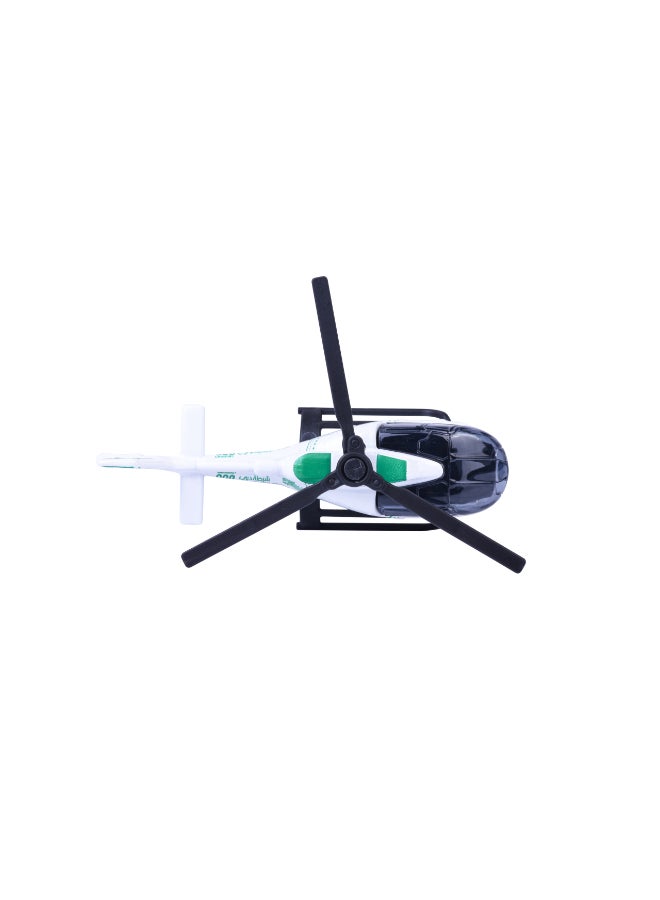 Majorette Dubai Police Airbus Helicopter H130 - Die Cast - Super Car's (1:64 Scale) – Die-Cast Toy Car for Kids & Collectors - Image 5