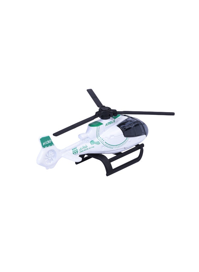 Majorette Dubai Police Airbus Helicopter H130 - Die Cast - Super Car's (1:64 Scale) – Die-Cast Toy Car for Kids & Collectors - Image 4