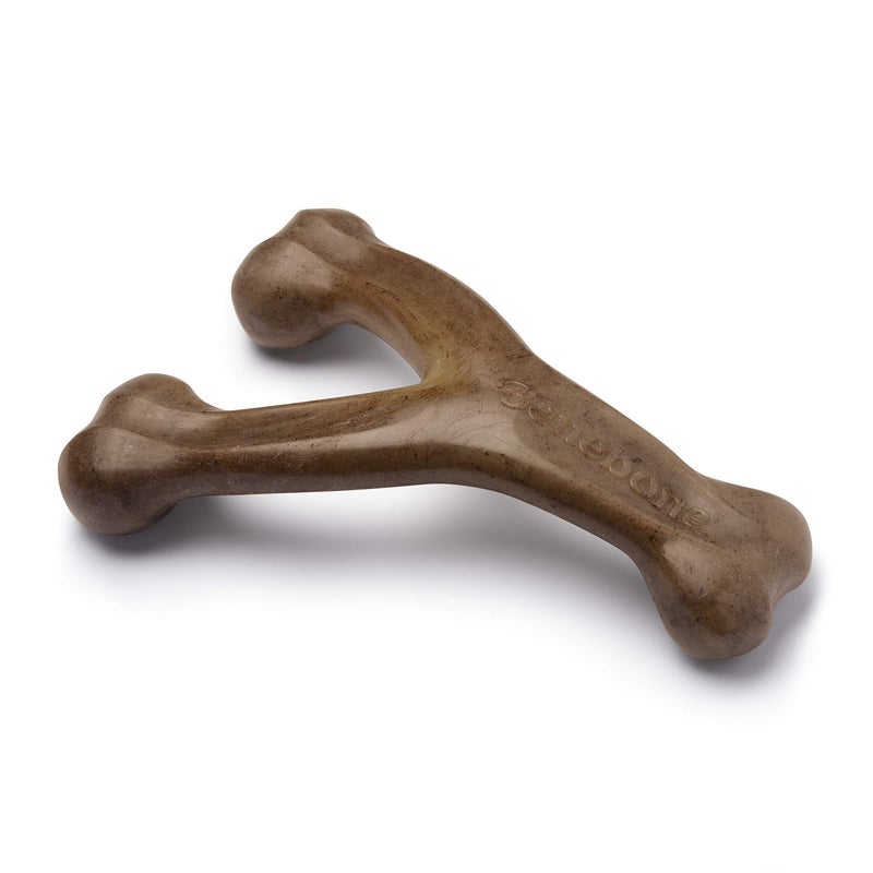 Benebone Wishbone Durable Dog Chew Toy for Aggressive Chewers, Made in USA, Giant, Real Bacon Flavor - Image 1