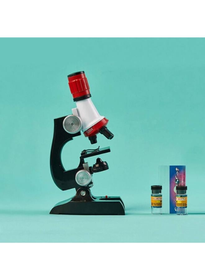 Middle Kids Beginner Microscope - Adjustable Focus, 100x-1200x, ABS Plastic, Battery Powered (Batteries not Included), 11.5x7.5x23cm - Image 3