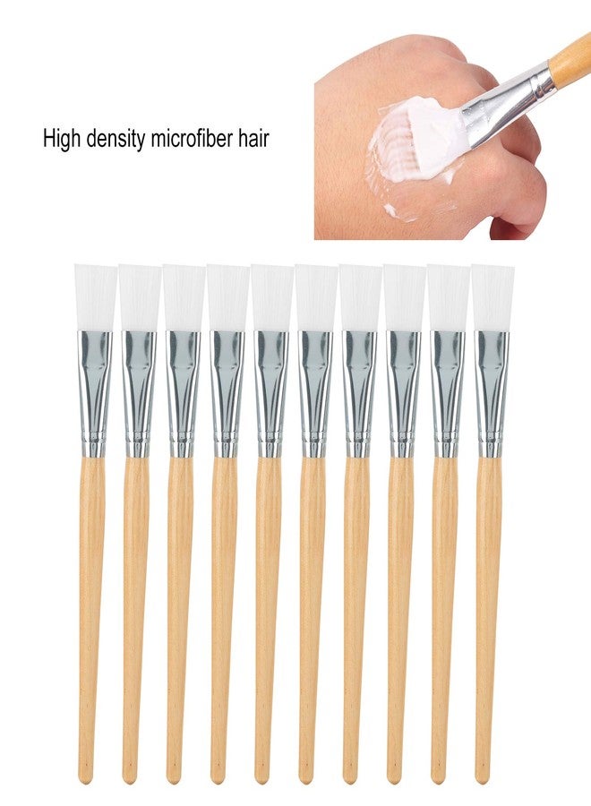 ANGGREK Wooden Mask Brush, Face Mask Brush Bulk Facial Mask Brushes Soft Hair Mud Applicator Diy Skin Care Tool With Wooden Handle Mini Wooden Brushes Clay Mask 20 - Image 2