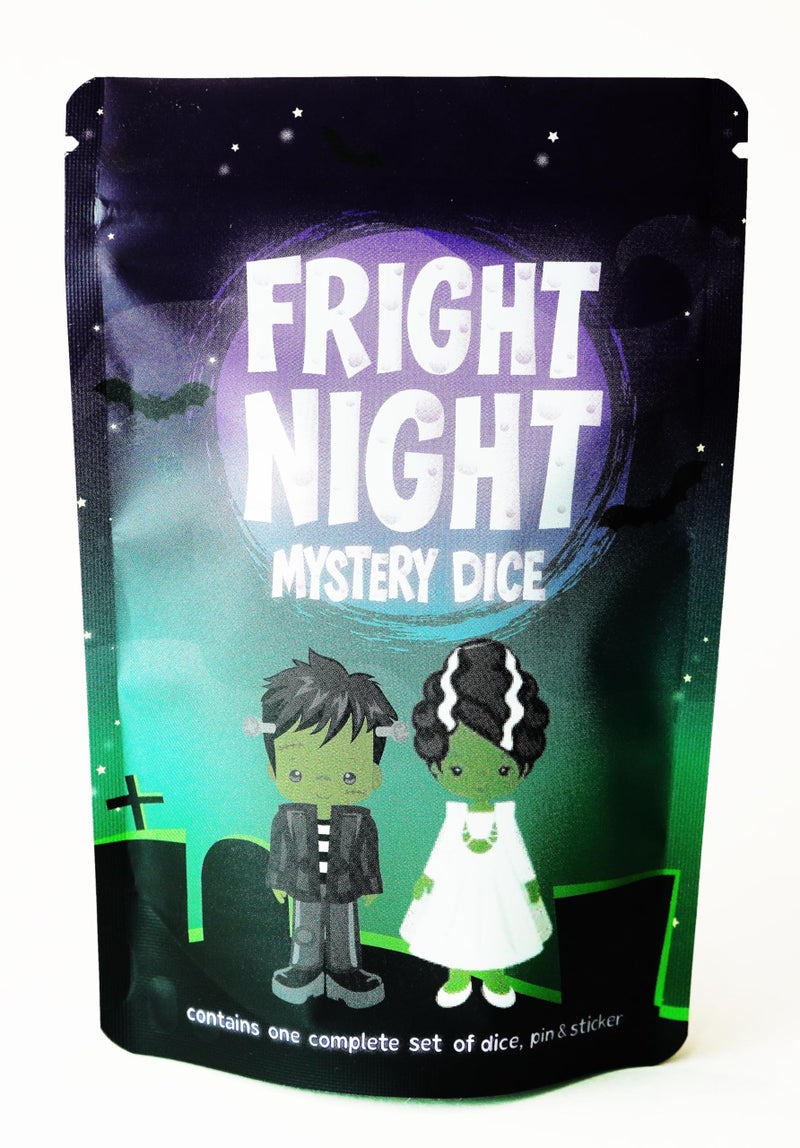 1985 Games Fright Night Dice Bag - Wide Range of Patterns for Gaming, Role Playing, Table Games - Image 1
