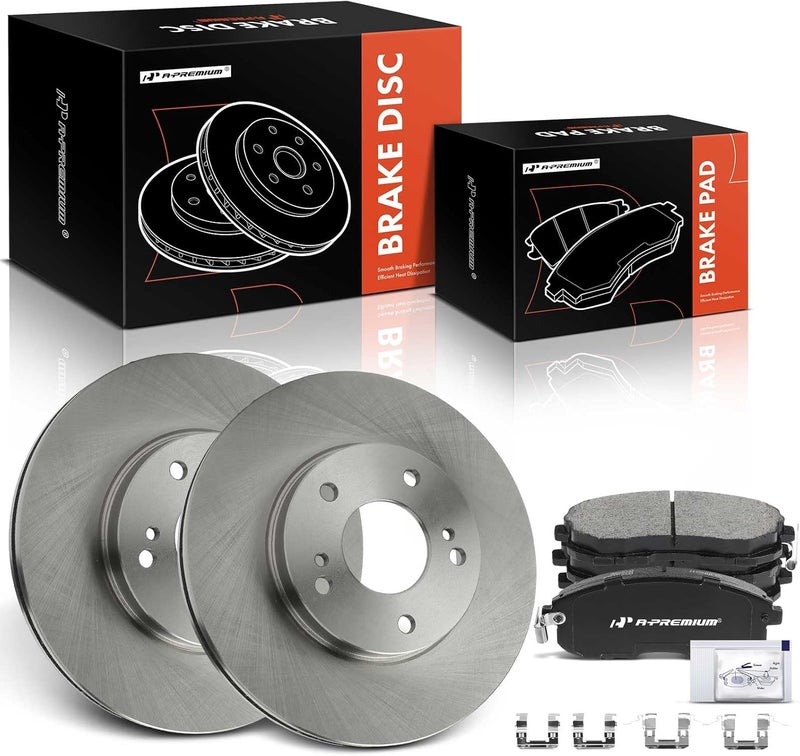 A-Premium Front Disc Brake Rotors and Pads Set for Nissan Maxima and INFINITI I30 - Image 1