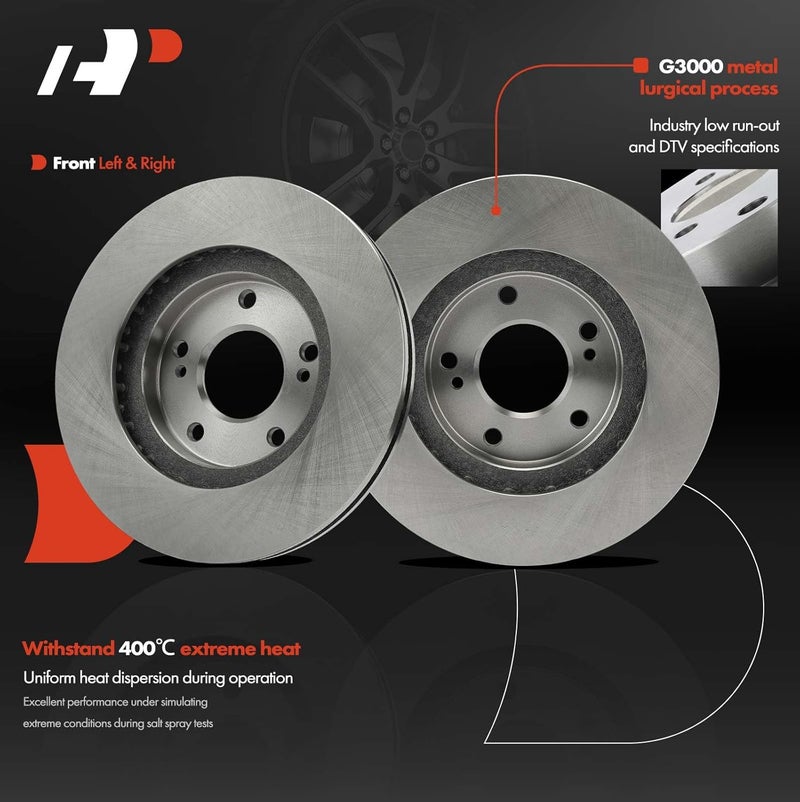 A-Premium Front Disc Brake Rotors and Pads Set for Nissan Maxima and INFINITI I30 - Image 5