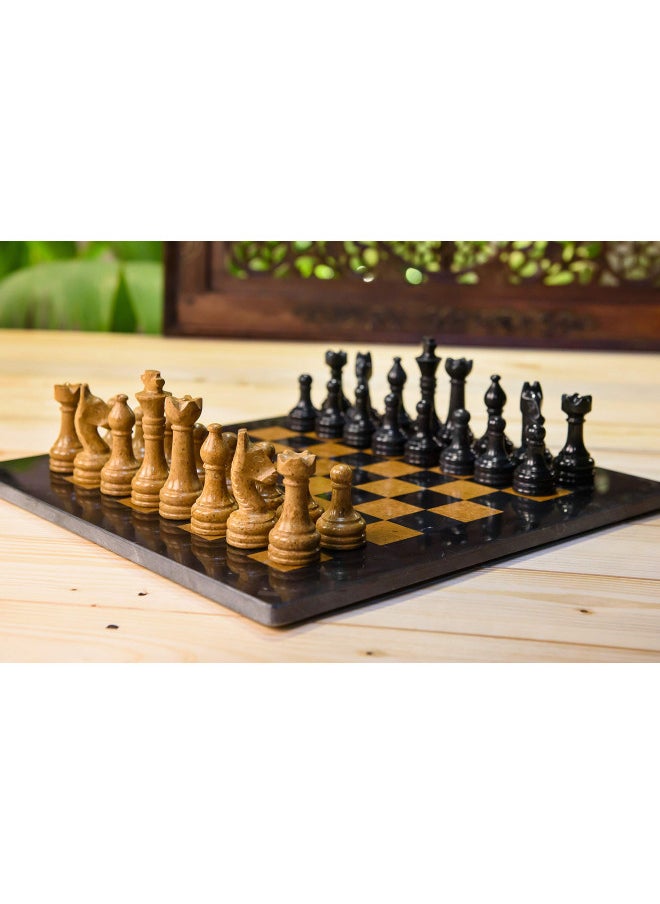 Radicaln Marble Chess Set 15 Inches Black and Golden Handmade Chess Board Game - 1 Chess Board & 32 Chess Pieces - 2 Player Board Games for Adults - Chess Game Set - pzsku/Z46832234F85330A50C74Z/45/_/1732281759/051964f2-b272-444b-b014-207ad9463fde