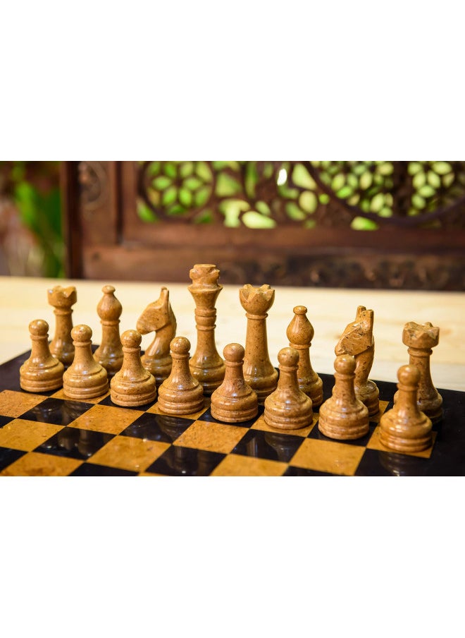 Radicaln Marble Chess Set 15 Inches Black and Golden Handmade Chess Board Game - 1 Chess Board & 32 Chess Pieces - 2 Player Board Games for Adults - Chess Game Set - pzsku/Z46832234F85330A50C74Z/45/_/1732281761/40f8f4d0-9b77-4ad3-a055-1dd78b5c6004