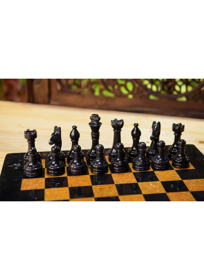 Radicaln Marble Chess Set 15 Inches Black and Golden Handmade Chess Board Game - 1 Chess Board & 32 Chess Pieces - 2 Player Board Games for Adults - Chess Game Set - pzsku/Z46832234F85330A50C74Z/45/_/1732281766/0bacb36c-b236-4866-bb1e-9f0e8269624b