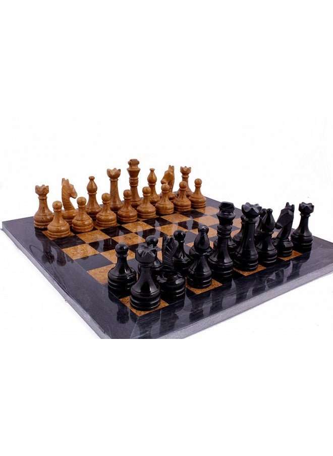 Radicaln Marble Chess Set 15 Inches Black and Golden Handmade Chess Board Game - 1 Chess Board & 32 Chess Pieces - 2 Player Board Games for Adults - Chess Game Set - pzsku/Z46832234F85330A50C74Z/45/_/1732281872/56cf7f02-eda2-44ff-ae77-f0ac8b22587b