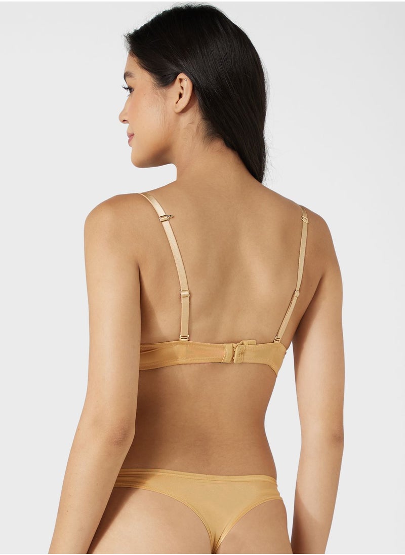 La Senza - Lace Detail High Leg Brief - Image 1