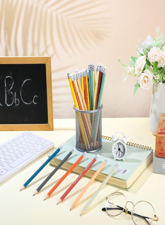 Sabary 200 Pcs Inspirational Pencils Bulk Gift Colorful Mood Gift from Teacher Family Motiviational Saying 2 HB Wood Pre Sharpened Pencils Teacher Awards for Party Favor - Image 4