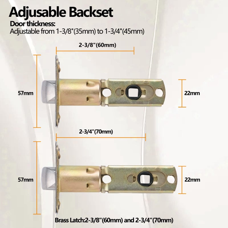 NEWBANG Keyed Entry Lever Lock in Matte Black for Exterior Door HD1601-DB-ET-1P - Image 5