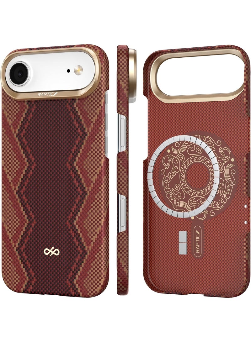 RAPTIC Aramid Skin for iPhone Air Case [MagSafe] Ultra Slim 1500D Aramid Fiber cover - Snake - Image 1