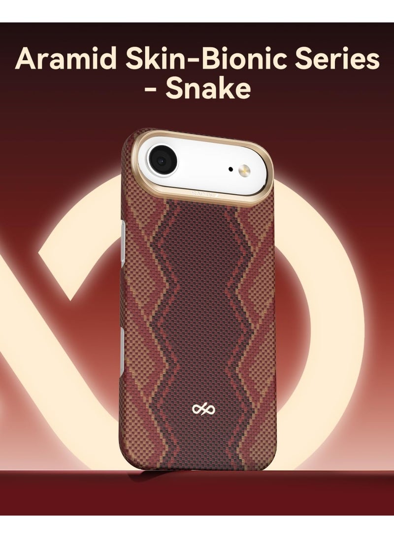 RAPTIC Aramid Skin for iPhone Air Case [MagSafe] Ultra Slim 1500D Aramid Fiber cover - Snake - Image 2