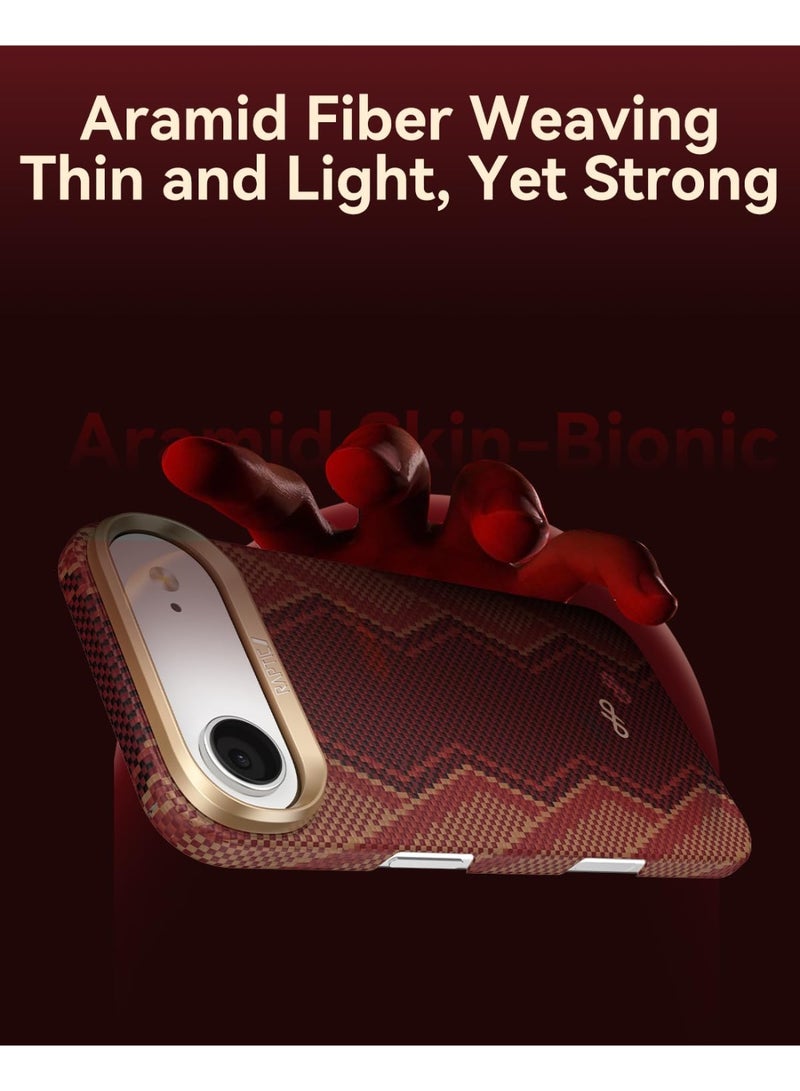 RAPTIC Aramid Skin for iPhone Air Case [MagSafe] Ultra Slim 1500D Aramid Fiber cover - Snake - Image 4
