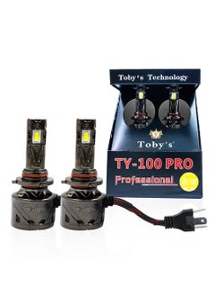 Toby's Toby's 2 Pieces TY-100PRO H4/HB2/9003 200W/Pair LED Headlight Bulb Assembly 20000/Pair Lumens Xtreme Bright With Color Temperature 6500K  - Image 1