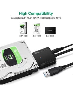 Generic SATA To USB 3.0 Adapter Cable External Hard Drive Adapter Convert Support 2.5" 3.5" SSD HDD Data Transfer  - Image 2