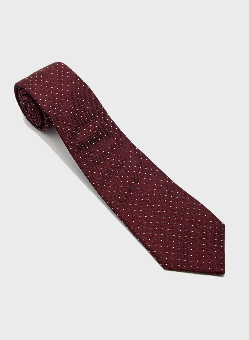 T.M.Lewin Double Dash Spot Tie