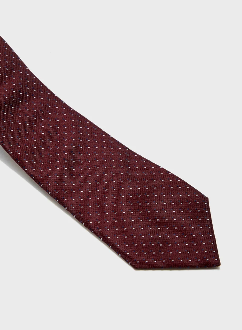 T.M.Lewin Double Dash Spot Tie