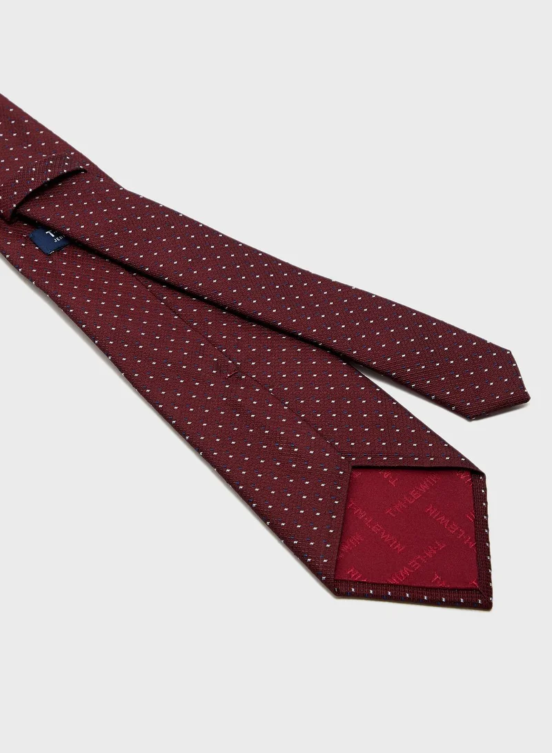 T.M.Lewin Double Dash Spot Tie