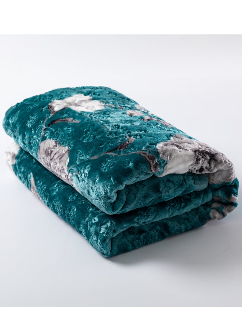 Stargold Single Ply Premium Cloudy Blanket Made by 100% Polyester SPUN YARN Obtained from Virgin Polyester Which is Suitable for winter and Rainy Season 155 X 210 CM 5LB - Image 2