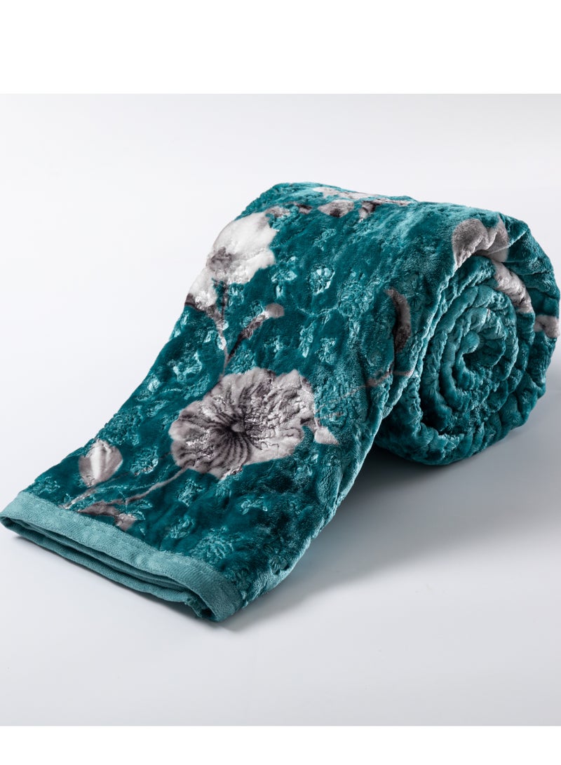 Stargold Single Ply Premium Cloudy Blanket Made by 100% Polyester SPUN YARN Obtained from Virgin Polyester Which is Suitable for winter and Rainy Season 155 X 210 CM 5LB - Image 3