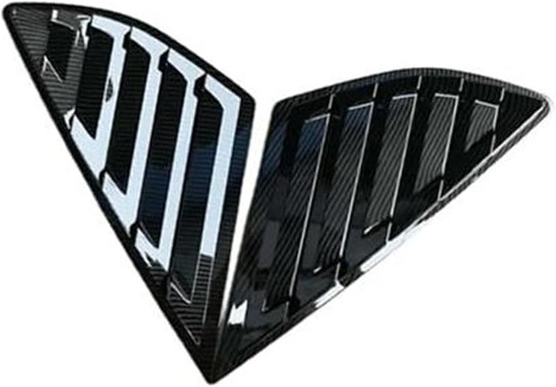 QASULER Car Rear Louver Window Cover Trim for Ford