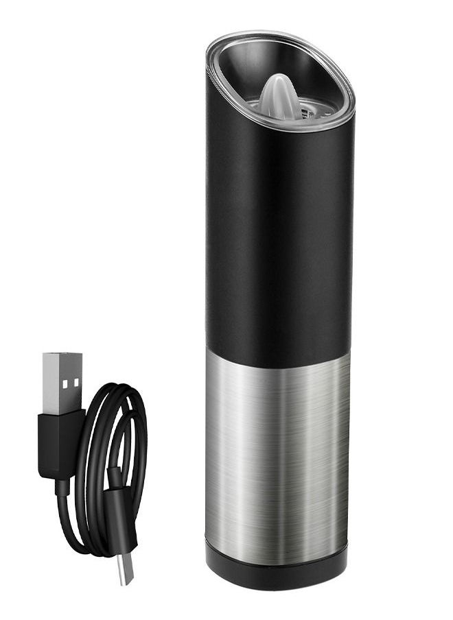 INKBIRD INKBIRD Salt and Pepper Grinder Rechargeable Gravity Electric Automatic Spice Mill with Blue LED Light Capacity 85ml Adjustable Coarseness One-Hand Operation Ideal in the Kitchen  - Image 1
