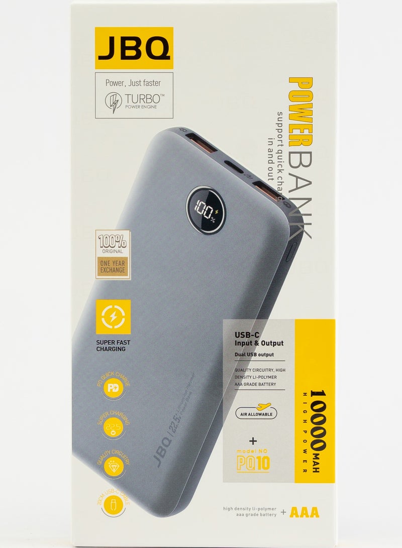 JBQ 10000mAh Super Fast Charging Capacity Powerbank - Image 2