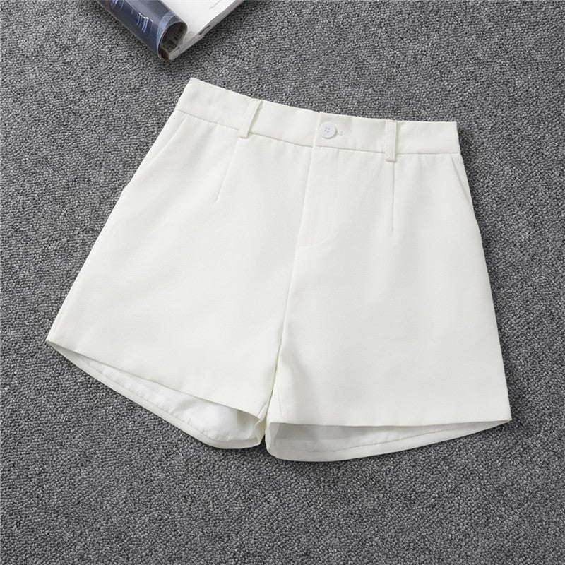 Black Suit Shorts For Women 2025 Spring & Fall New Versatile A-Line Wide-Leg Loose Slimming Look Outer Shorts For Women - Image 5
