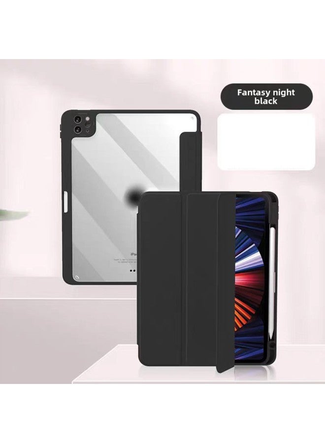 Suitable For Ipad Flat Protective Case Acrylic Ipad9 Flat Protective Case Magnetic Ipadpro11 Inch Protective Case-Color:Gray With Pen Tray-Applicable Model:Acrylic Solid Color Ipad 10.9inch Tenth Ge - Image 2