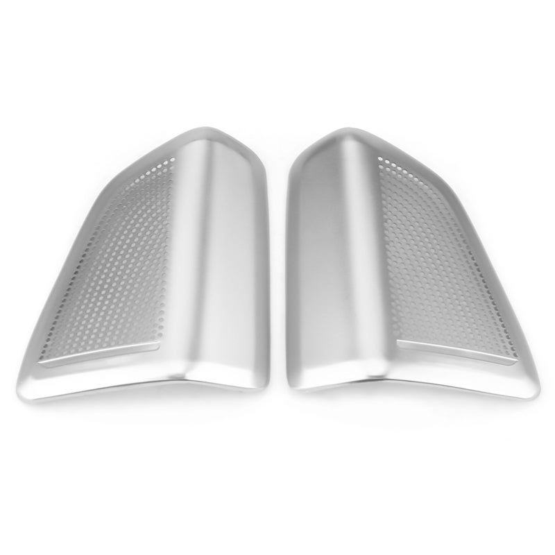Stainless Steel Speaker Covers: 2 Pcs High Grade Matte Surface - Perfect Original Car Radian Fit Audio Speaker Cover Trim for 2014-2018 BMW X5 F15 F16 Car Interior Upgrade - Image 2