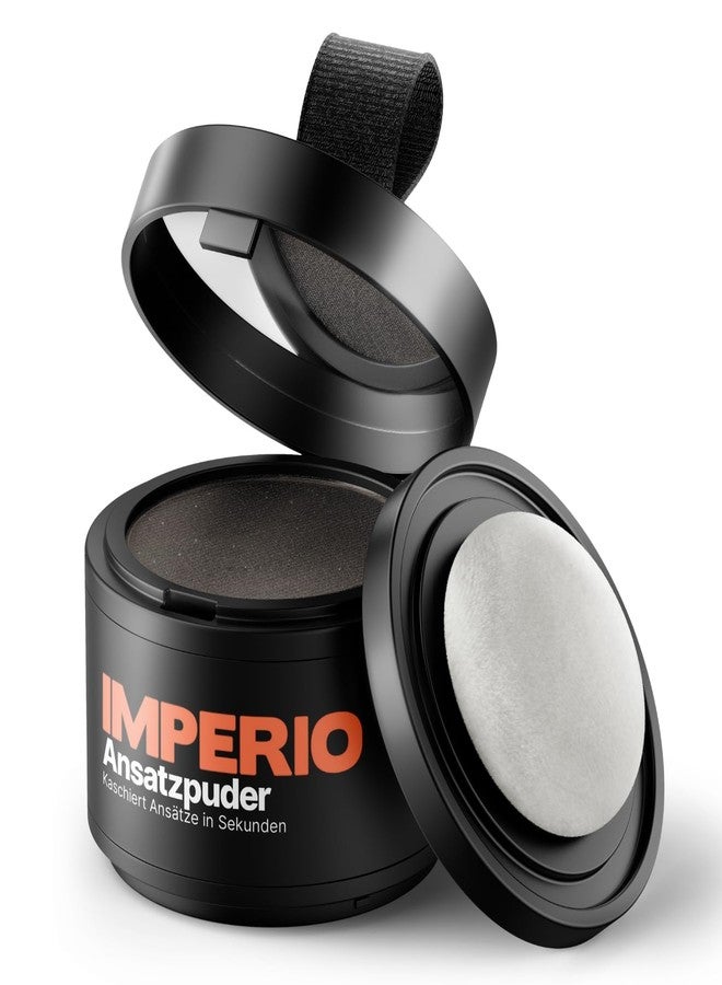 IMPERIO Root Touch Up Hair Powder for Concealing Hair Loss instantly - Hairline Powder for Women & Men - Water resistant Root Cover Up for Thinning Hair in Premium Hairdressing Quality (Dark Brown) - Image 1