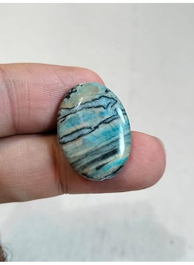 Natural Jasper Agate Double Face Gemstone Ring Or Pendant Jewelry Making  - Image 2