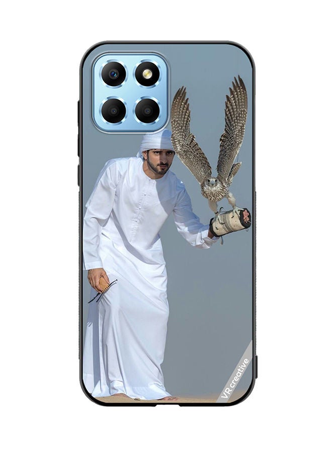 VR CREATIVE Protective Case Cover For Honor X8 5G Sheikh Hamdan Flying Eagle Design Multicolour - Image 1