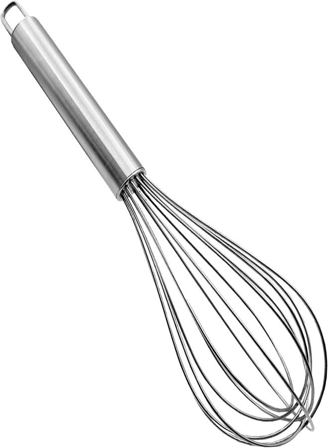 Cheet enterprise Premium Stainless Steel Balloon Whisk 30CM – Heavy-Duty 14mm Pipe Handle, Hand Blender & Egg Beater for Mixing, Whisking, Beating – Kitchen Whisk Tool for Baking & Cooking - Image 1