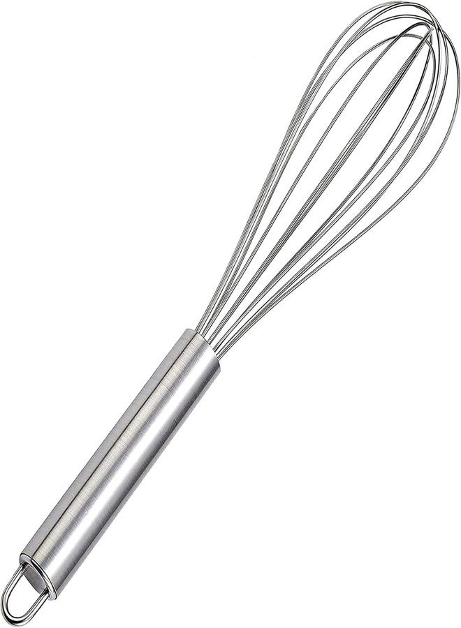 Cheet enterprise Premium Stainless Steel Balloon Whisk 30CM – Heavy-Duty 14mm Pipe Handle, Hand Blender & Egg Beater for Mixing, Whisking, Beating – Kitchen Whisk Tool for Baking & Cooking - Image 4