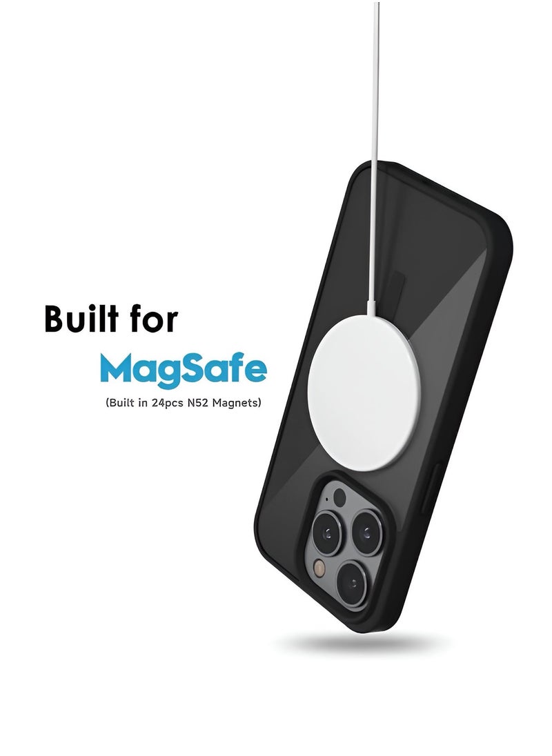 Mida - Magnetic Case for iPhone 16 Pro Max by Mida, compatible with MagSafe, shockproof protective case, transparent phone case with strong magnet, slim case for Apple iPhone 16 Pro Max - Image 1