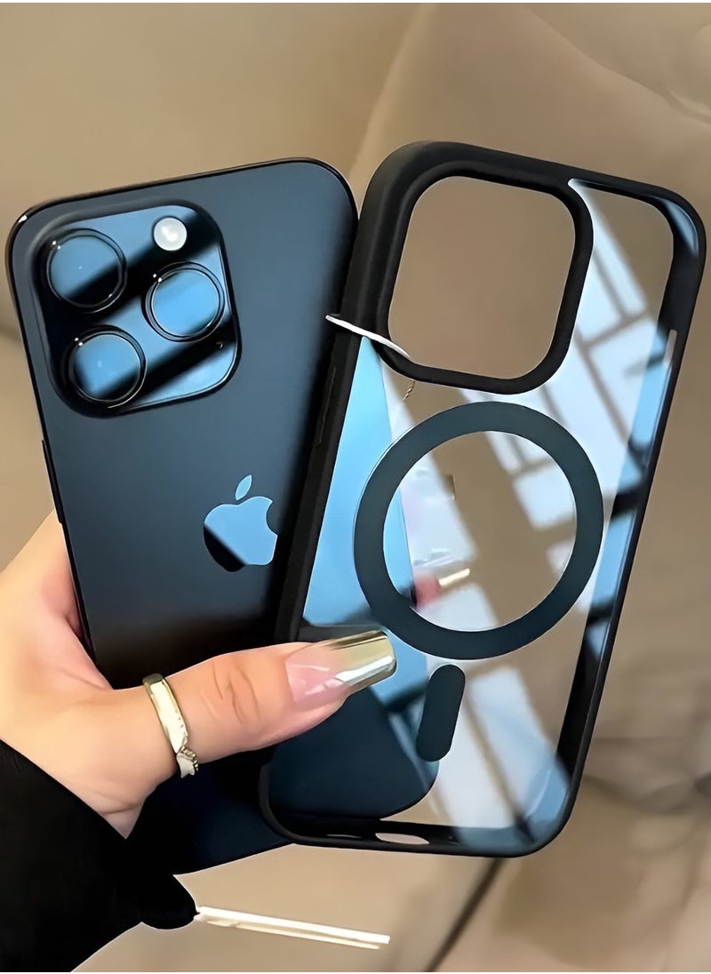 Mida - Magnetic Case for iPhone 16 Pro Max by Mida, compatible with MagSafe, shockproof protective case, transparent phone case with strong magnet, slim case for Apple iPhone 16 Pro Max - Image 1