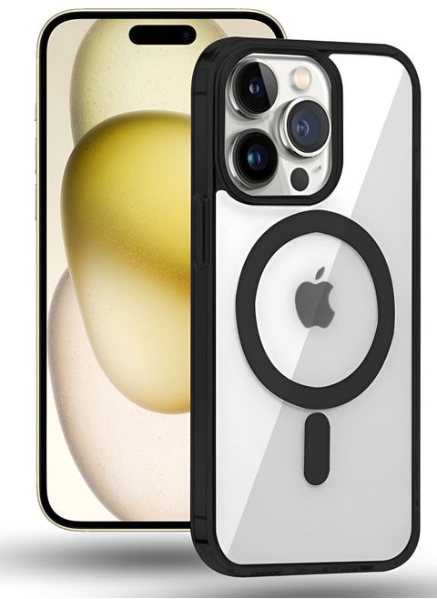 Magnetic Case for iPhone 16 Pro Max by Mida, compatible with MagSafe, shockproof protective case, transparent phone case with strong magnet, slim case for Apple iPhone 16 Pro Max
