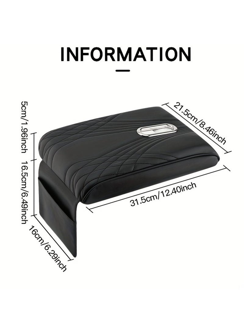 Car Central Control Armrest Memory Foam Armrest Heightening Pad, Lengthened Central Armrest Box Pad - Image 4